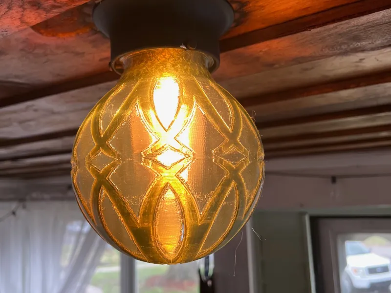 3 1/4 inch fitter globe shaped lamp shade