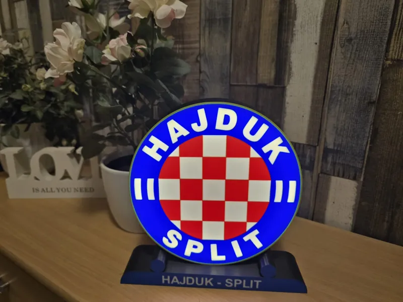 Hajduck-Split Lampe mit Sockel