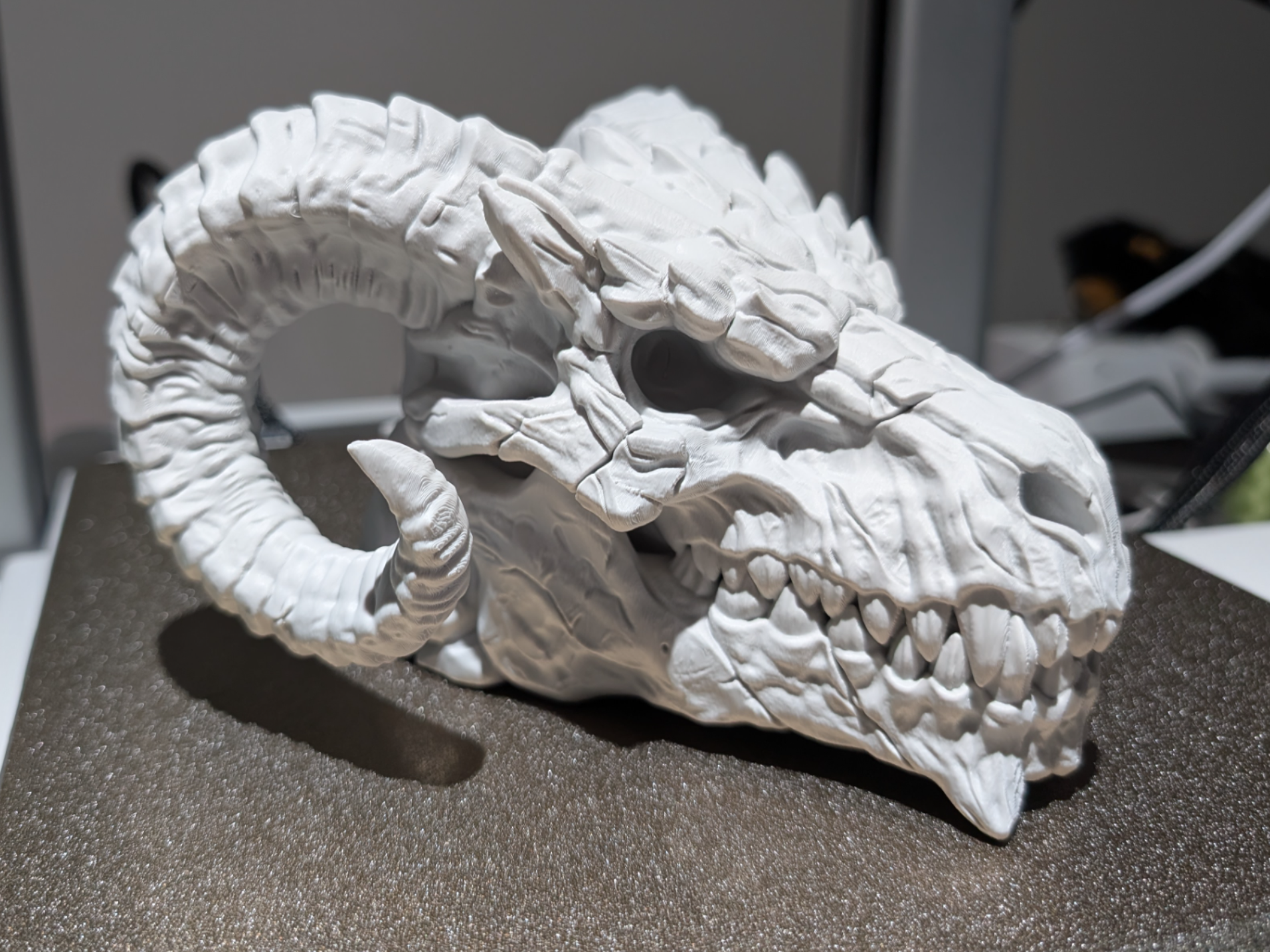 Black Dragon Skull decor 3D model