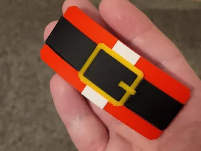 Santa's Belt Hairclip