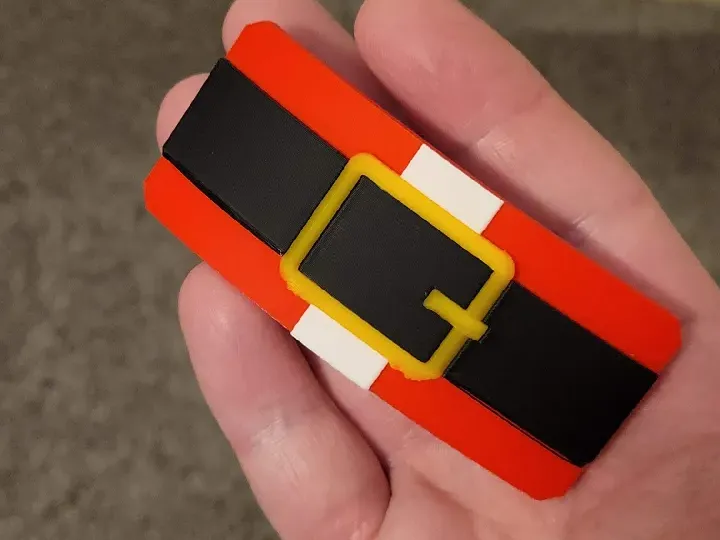 Santa's Belt Hairclip