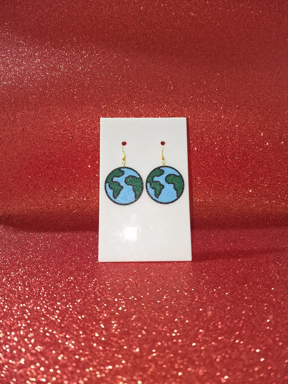 Earth earrings view 2