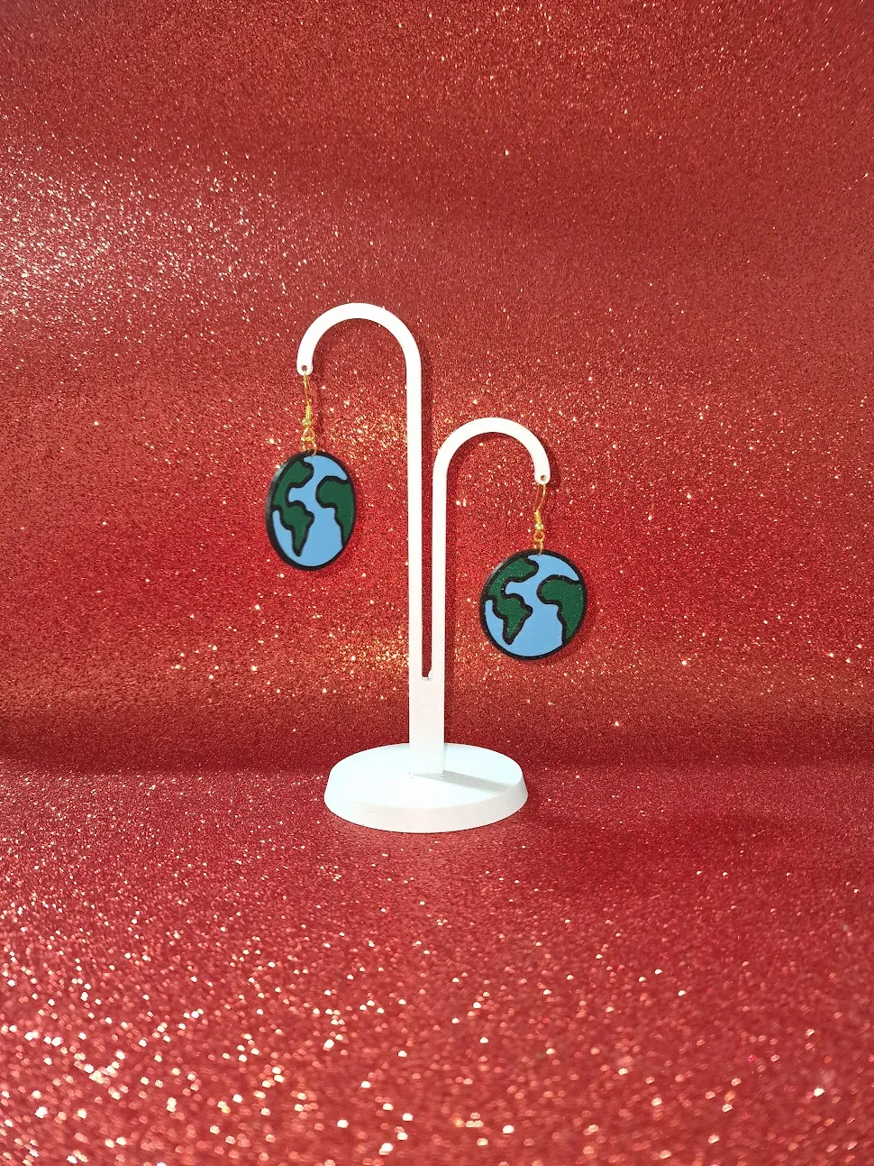 Earth earrings view 3