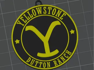 Yellowstone Dutton Ranch Keychain