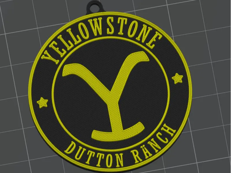 Yellowstone Dutton Ranch Keychain