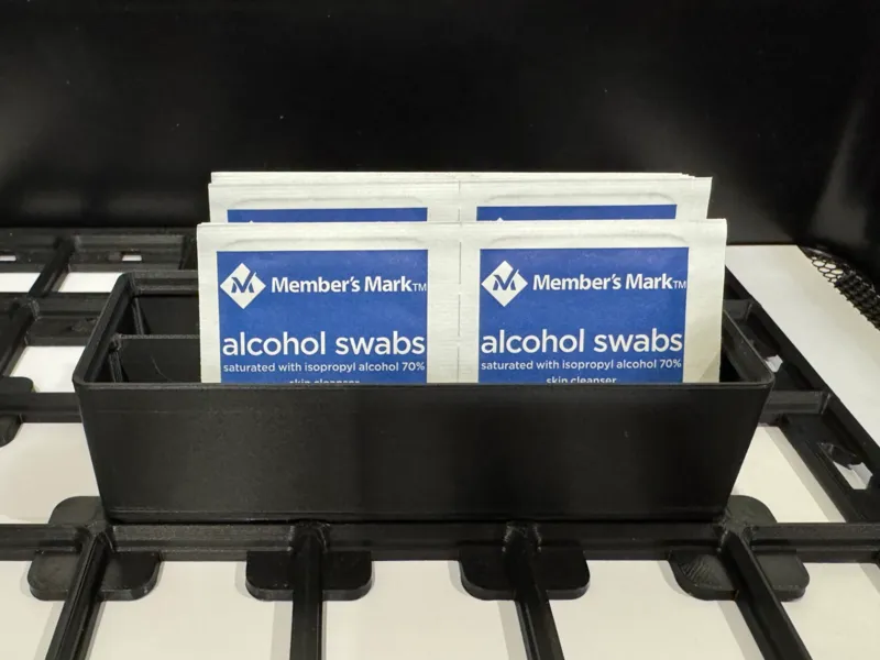 Gridfinity 2x1 Alcohol Prep Pad Storage