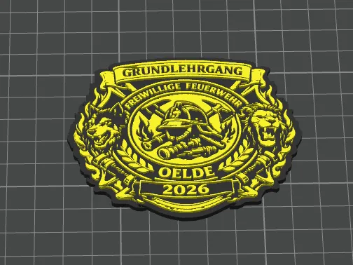 Fantasie Patch Feuerwehr Grundausbildung