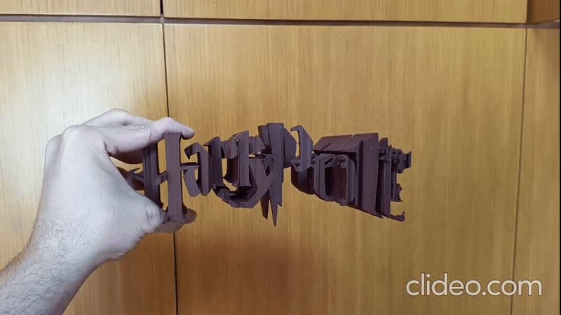 Harry Potter Flip Text with the Three Brothers