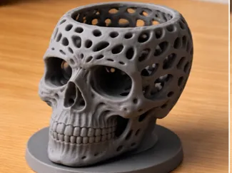 Void Skull – Minimal Gothic Decor