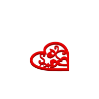 Cœur aux oiseaux de la Saint-Valentin (2D, deux versions) — photo 3