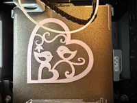 Cœur aux oiseaux de la Saint-Valentin (2D, deux versions) — photo 6