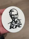 profile to print a flat coaster of the logo of KFC