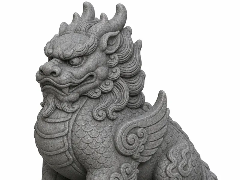 Qilin statue