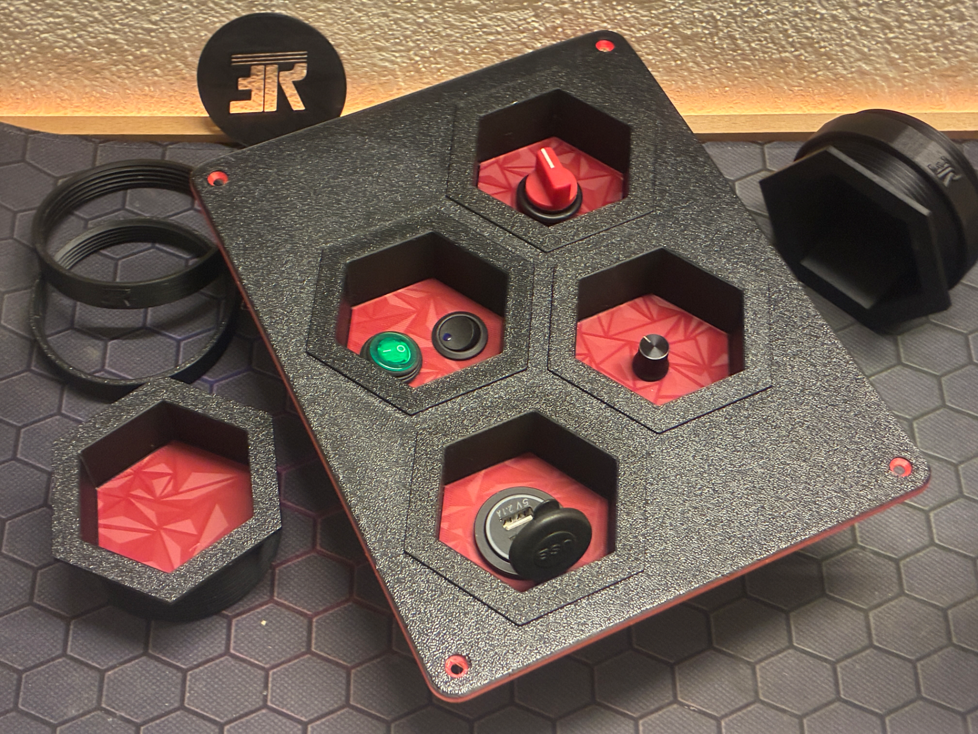 Modular 12V Power Panel for Camper 3D model