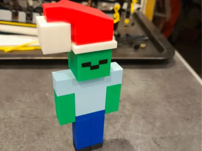 zombie minecraft Christmas NO AMS