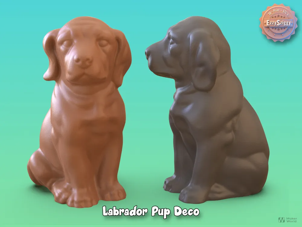 Labrador Pup Deco by EzzySziggy MakerWorld: Download Free 3D Models