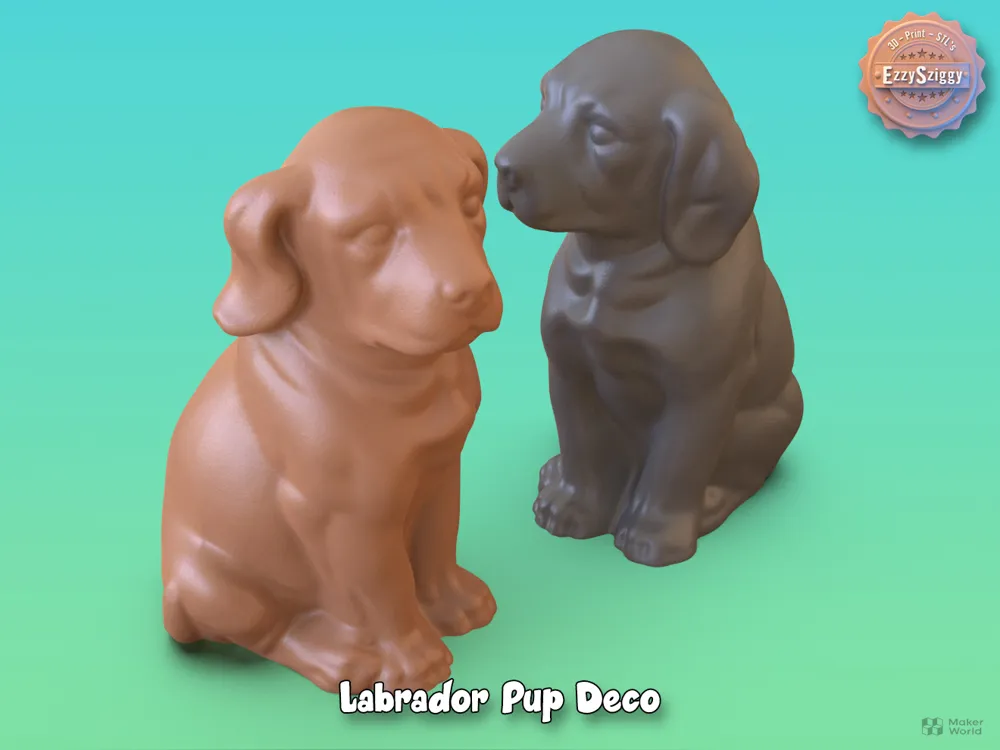 Pup Design Labrador Pup Deco by EzzySziggy MakerWorld: Download Free 3D Models