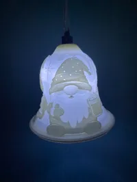 Cloche de Noël lithophane gnome — photo 3