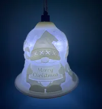 Cloche de Noël lithophane gnome — photo 1