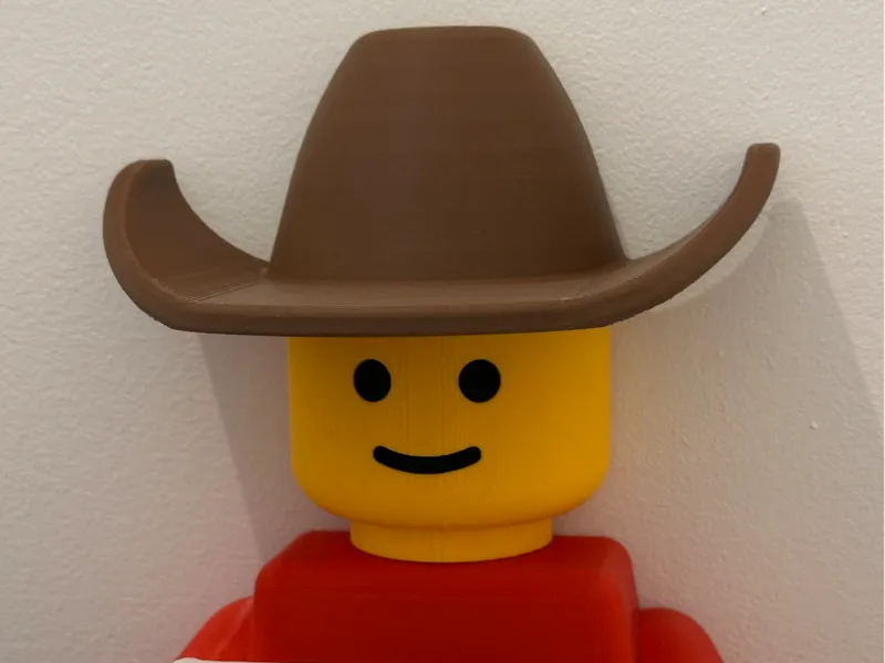 Brick Man Toilet Paper Holder - Cowboy Hat