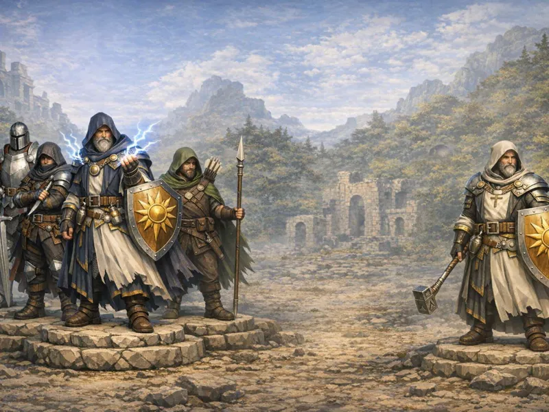 D&D set 5pcs charters of light.