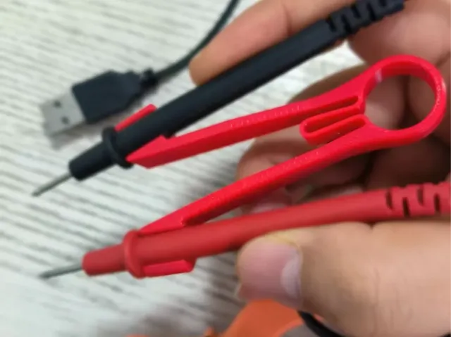 万用表探针固定夹 | 单手操作辅助工具 | 电子维修神器