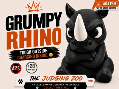 Grumpy Rhino – The Judging Zoo #28 | NO AMS