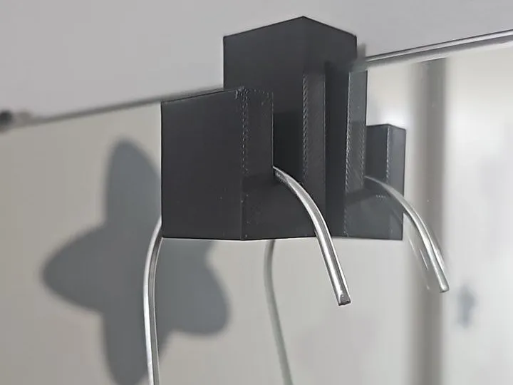 soporte para percha en espejo