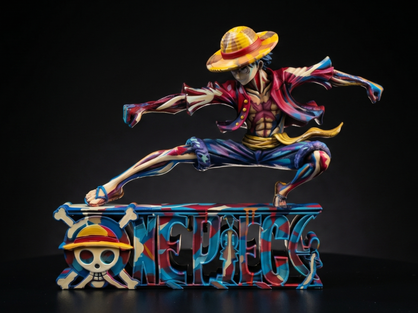 Dynamic Monkey D. Luffy - One Piece abstrac