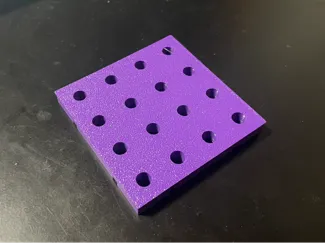16mm Pitch Grid Base Plate 64×64 mm