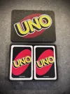 UNO box - SLIM - side by side - one or two decks - AMS logo