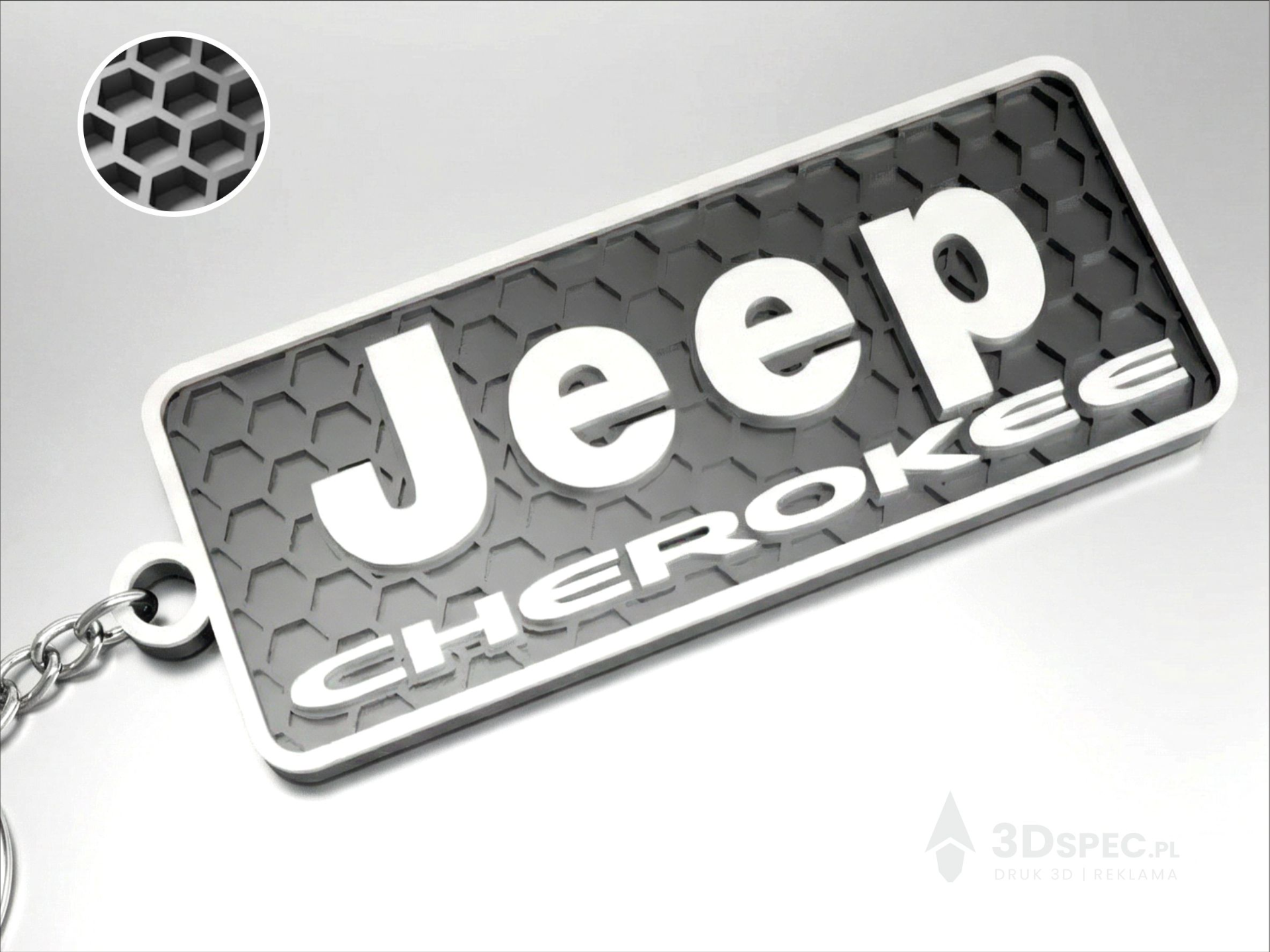 Jeep CHEROKEE logo keychain