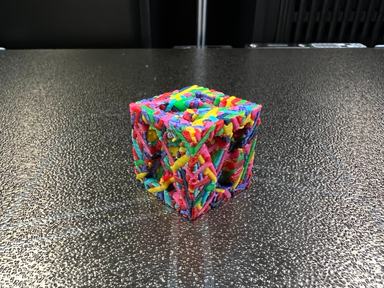 7 color Test Cube