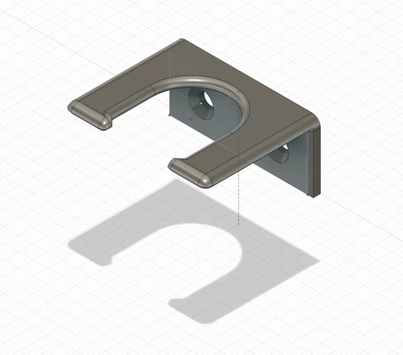 Small wall-holder for brushes etc