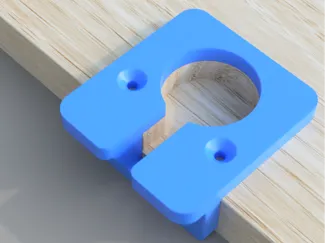 Router template for countertop connector 100 mm