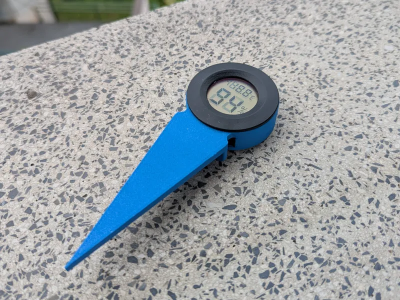 Hygrometer Thermometer spike holder for soil