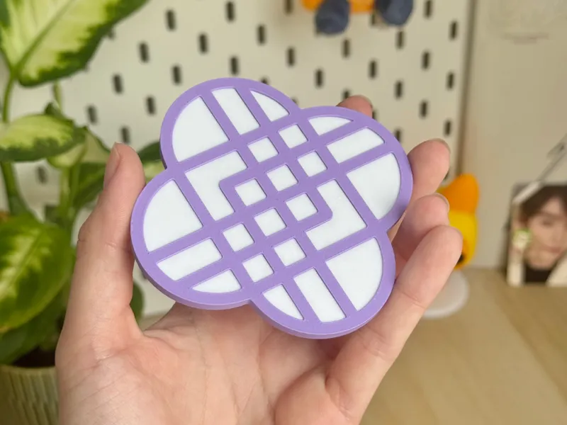 Huntrix inspired drink coaster!