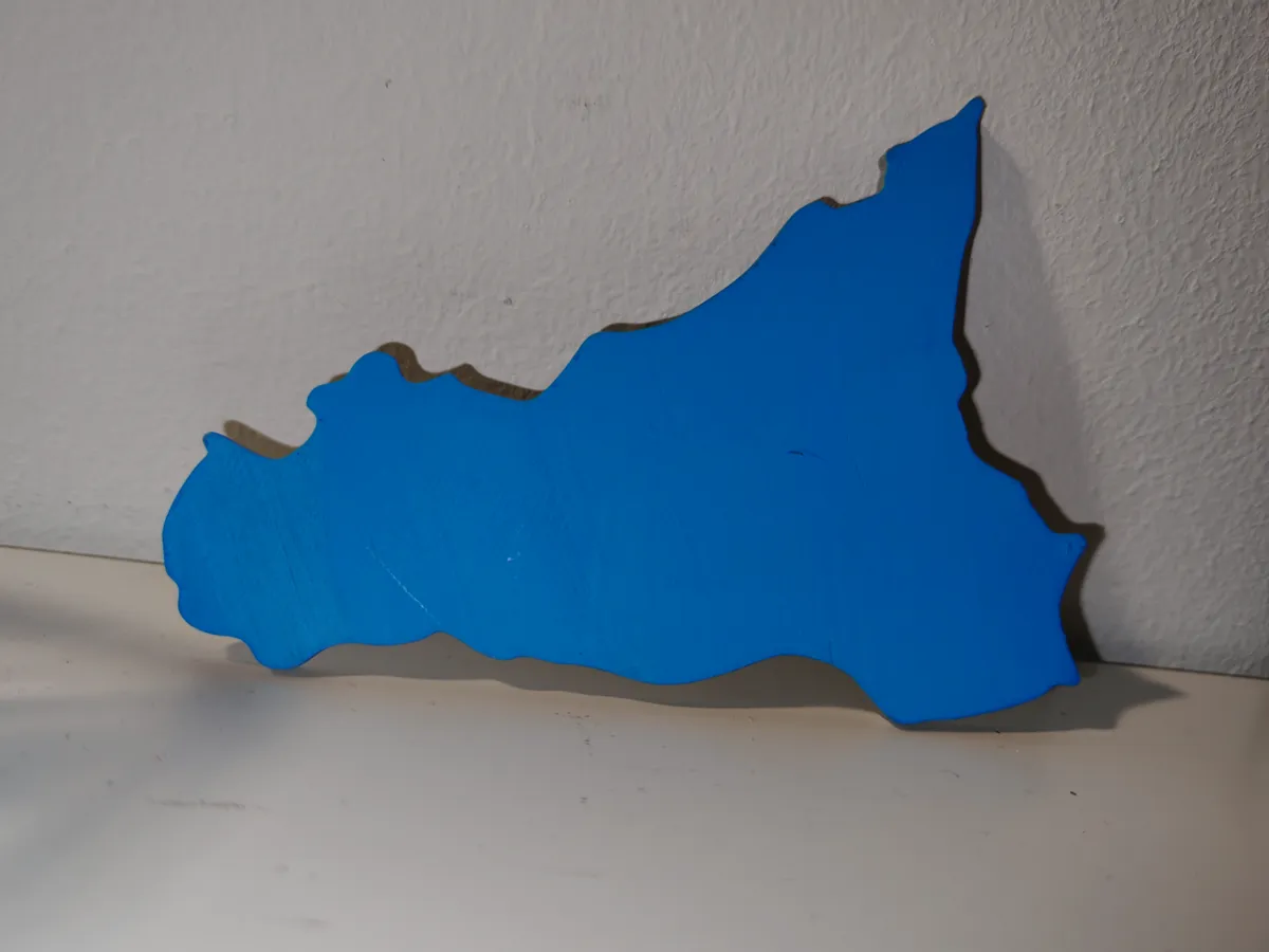 Silhouette stylisée de la Sicile