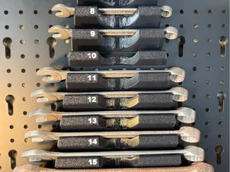 Halter Maulschlüssel für Werkzeugwand/Lochwand
