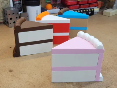 Cake Slice Shaped Container