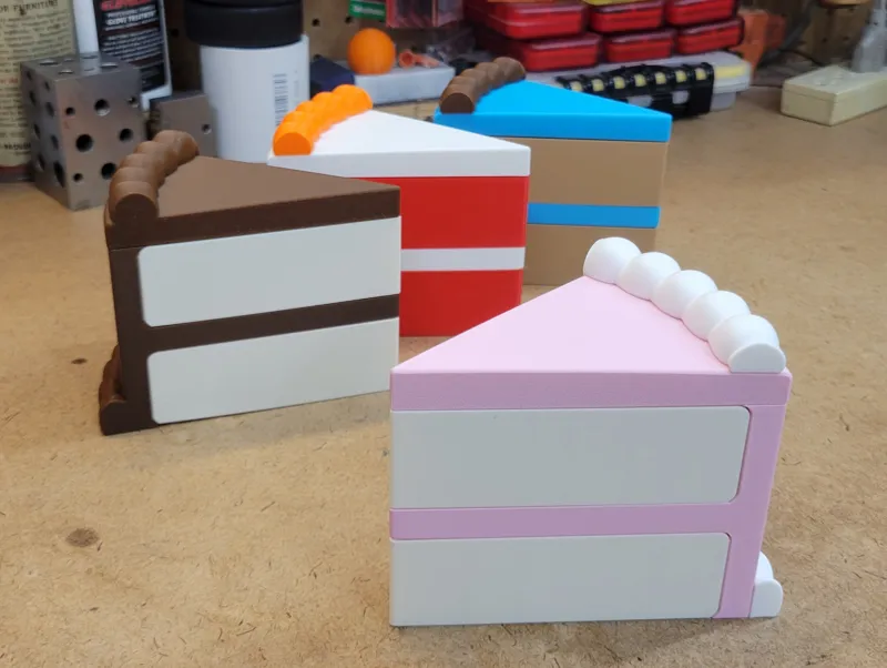 Cake Slice Shaped Container