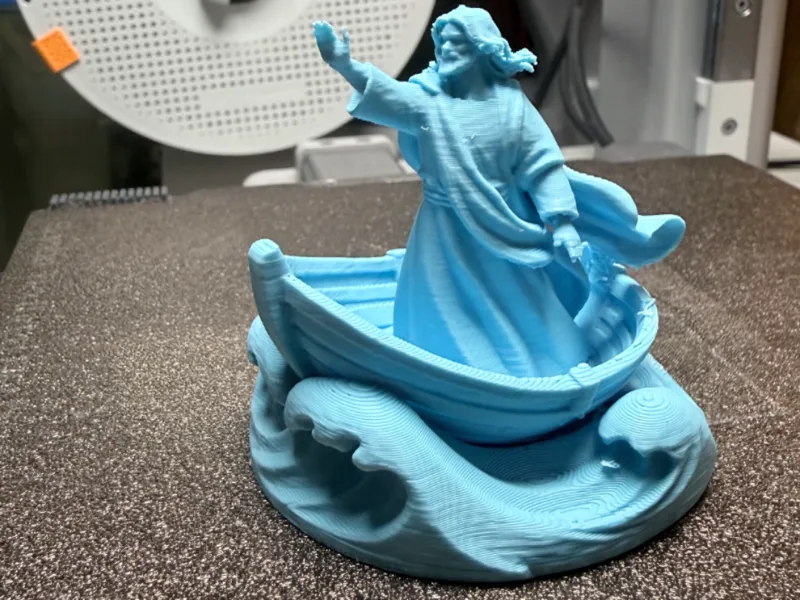Jesus calming in the waters