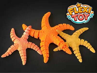 Starfish Flexi Fidget – Medium & Small