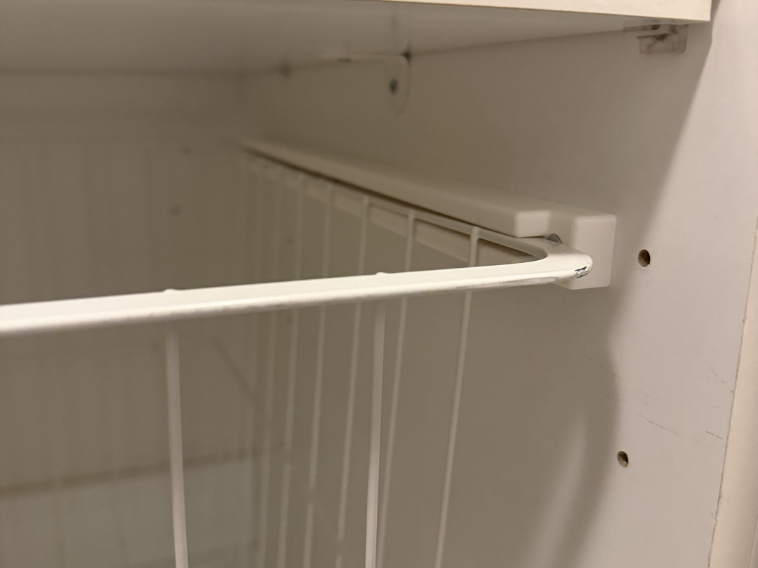 Laundry/metal basket rails
