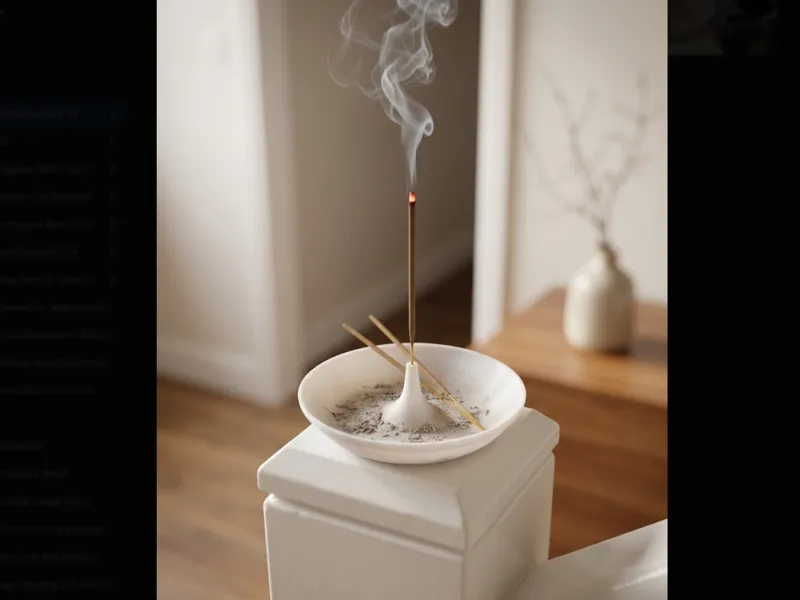 Incense Holder & Ash Catcher Minimalist Vertical 