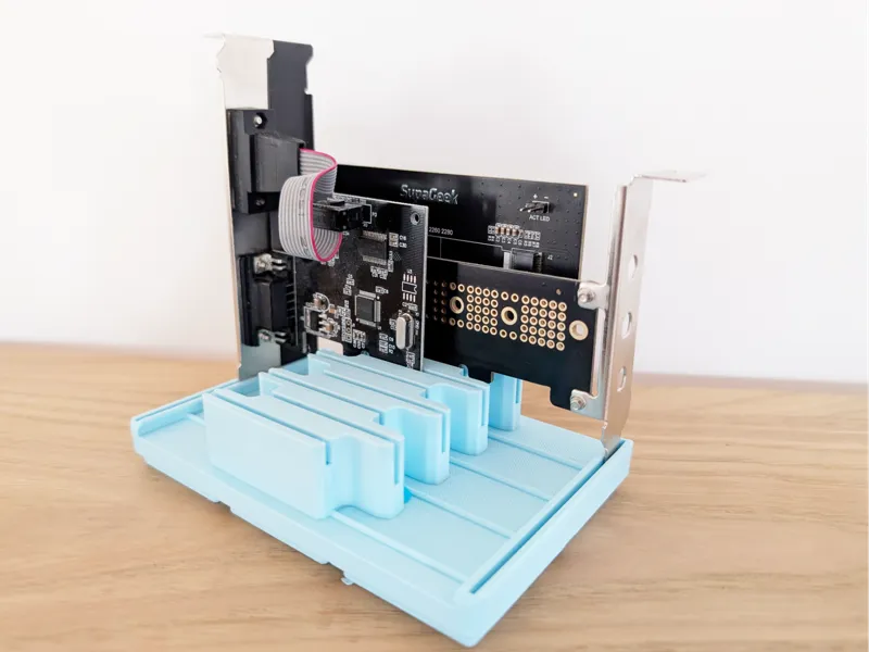 Gridfinity 3X2 for 8 Small PCIe Cards