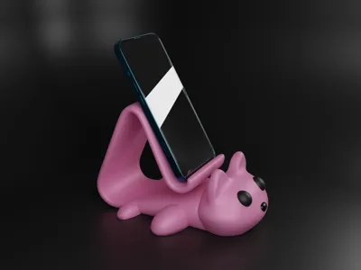 Cute Cat Phone Stand – Playful Desk Buddy