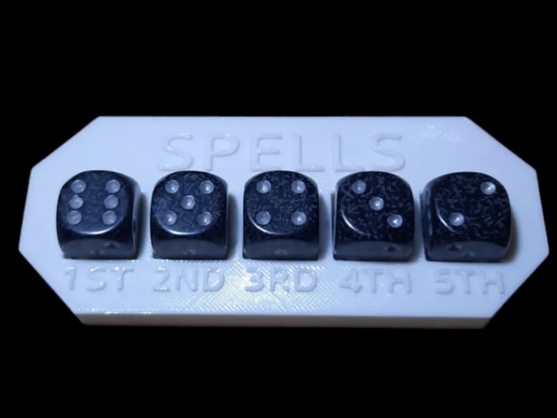 Spell slot Tracker- for Half Casters (1-5)