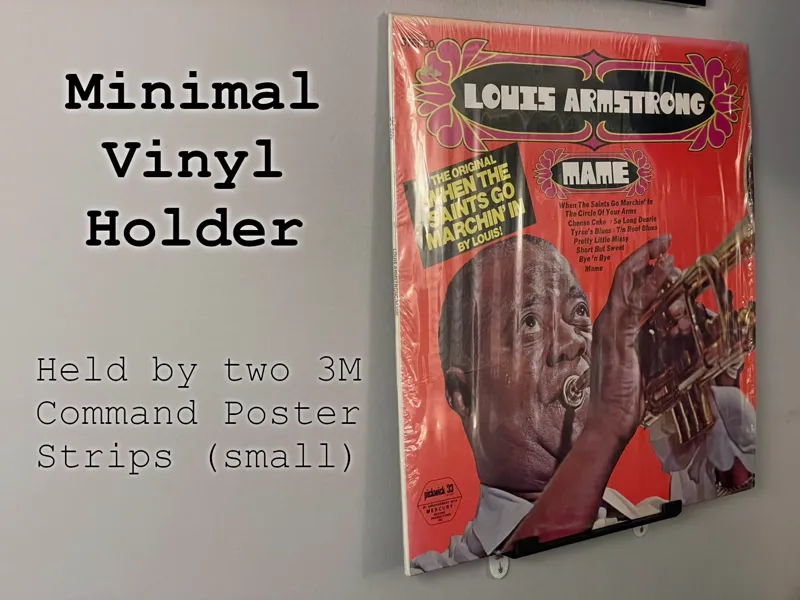 Minimal Vinyl Display (for 3M Command Strips)