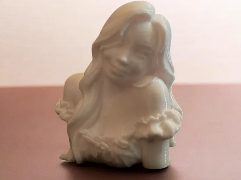 Cute girl statue